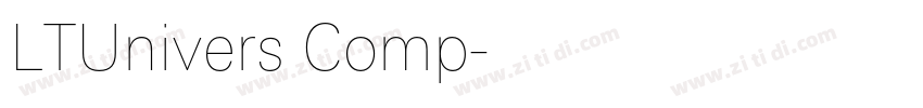 LTUnivers Comp字体转换